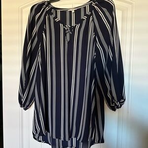 Navy blue blouse